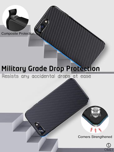 حافظة ONES رفيعة للغاية لهاتف iPhone Xs Max · نسيج من ألياف الكربون [منع بصمات الأصابع] [حماية الكاميرا والشاشة] [امتصاص الصدمات] [غير قابل للانزلاق] · غطاء خفيف الوزن أسود in Kuwait