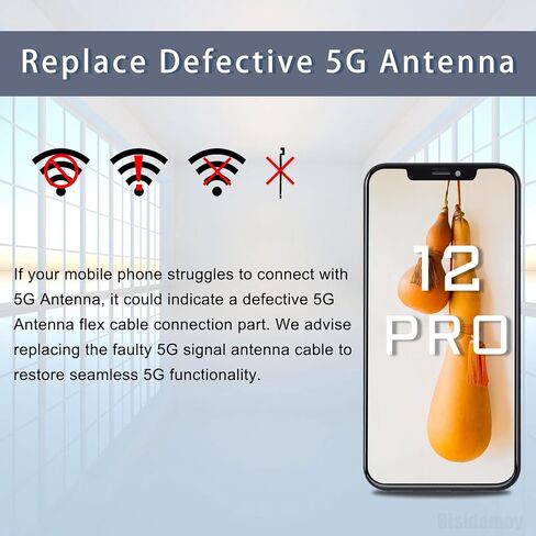 for iPhone 12 PRO US Version 5G Signal Antenna Replacement for iPhone 12PRO 5G Antenna Flex Cable Connection Part with Repair Fix Tool Screwdriver and Screw Pads A2341 A2406 A2407 A2408 in Saudi Arabia