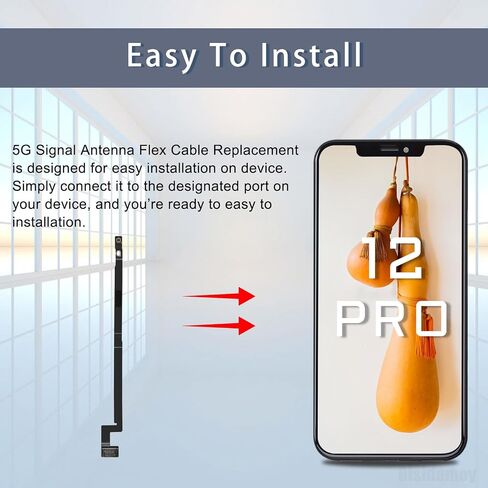 for iPhone 12 PRO US Version 5G Signal Antenna Replacement for iPhone 12PRO 5G Antenna Flex Cable Connection Part with Repair Fix Tool Screwdriver and Screw Pads A2341 A2406 A2407 A2408 in Saudi Arabia