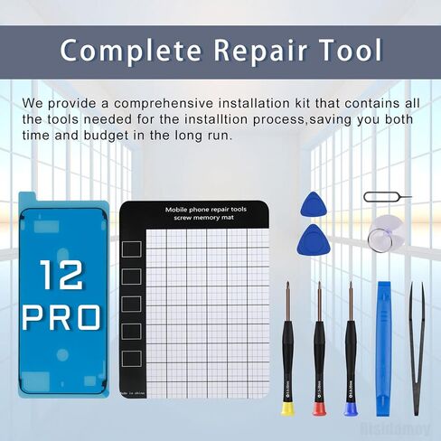 for iPhone 12 PRO US Version 5G Signal Antenna Replacement for iPhone 12PRO 5G Antenna Flex Cable Connection Part with Repair Fix Tool Screwdriver and Screw Pads A2341 A2406 A2407 A2408 in Saudi Arabia