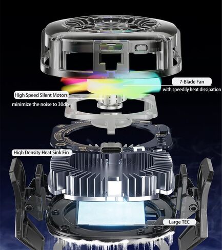 مبرد الهاتف، مبرد مغناطيسي، مبرد لهاتف iPhone/Andorid/IPad/الكمبيوتر اللوحي، تبريد الهاتف الخلوي، مبرد الهاتف FaMobile Cooler، تبريد أشباه الموصلات للبث المباشر، مدونة فيديو خارجية، الألعاب in Kuwait