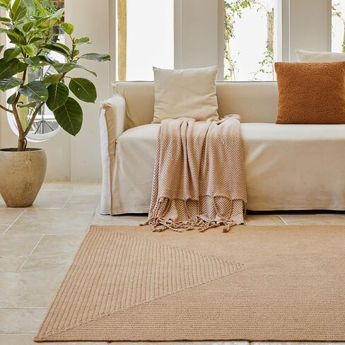Hand Woven Braided Rustic Jute Rug, 2x3 Feet, Entry Area Rugs for Kitchen, Living Room Farmhouse Indoor Outdoor Entryway Rug, 24x36 Inches Natural Samll Rug in Saudi Arabia