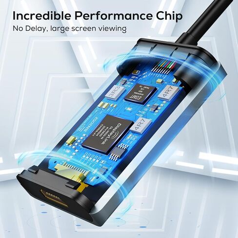 محول USB إلى HDMI للشاشة من ABLEWE، محول رسومات فيديو صوتية 1080P USB HDMI 3.0 و2.0 لأجهزة الكمبيوتر المحمول Mac وتلفزيون سطح المكتب، كابل USB HDMI لشاشات متعددة PC Windows 10/8.1/8/7 in Kuwait