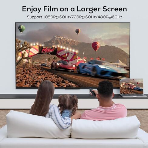 محول USB إلى HDMI للشاشة من ABLEWE، محول رسومات فيديو صوتية 1080P USB HDMI 3.0 و2.0 لأجهزة الكمبيوتر المحمول Mac وتلفزيون سطح المكتب، كابل USB HDMI لشاشات متعددة PC Windows 10/8.1/8/7 in Kuwait