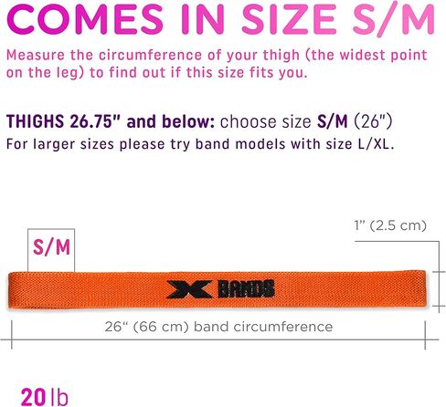 أربطة مقاومة للتمرين من ذا إكس باند - أربطة من القماش السميك للغاية غير قابلة للانزلاق - 20، 30، 40، 50 رطل - تمرين اللياقة البدنية للساقين، تدريب المؤخرة، التمدد، اليوغا in Kuwait