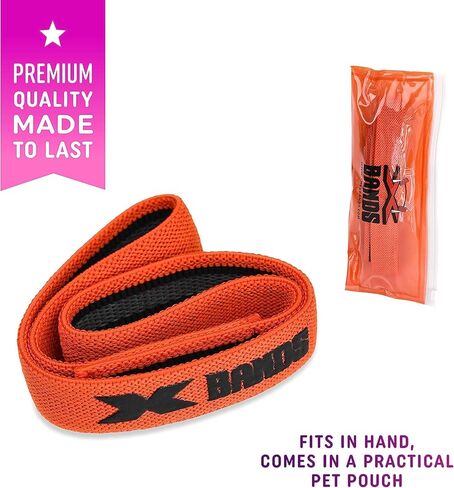 أربطة مقاومة للتمرين من ذا إكس باند - أربطة من القماش السميك للغاية غير قابلة للانزلاق - 20، 30، 40، 50 رطل - تمرين اللياقة البدنية للساقين، تدريب المؤخرة، التمدد، اليوغا in Kuwait