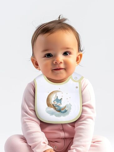 Baby Bibs for Boys and Girls, Waterproof Cotton 6 Pack, Drool and Mealtime in Saudi Arabia