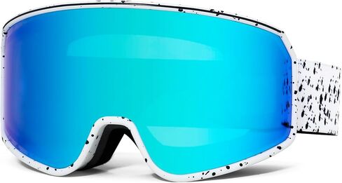 Ski Goggles OTG for Men Women, Anti-fog UV Protection Snowboard Goggles Skiing Snowmobile for Adult Youth in Kuwait