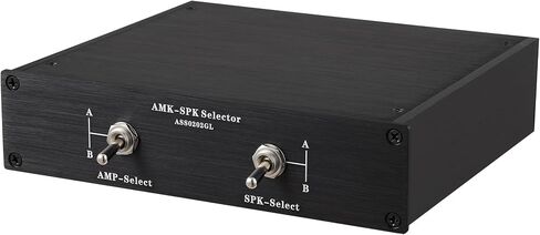 Two Amplifiers to Two Pairs of Speakers Selector Switch (2 to 2) Manual Switcher 2 in 2 Out Metal Enclosure (AS 0202) in Saudi Arabia