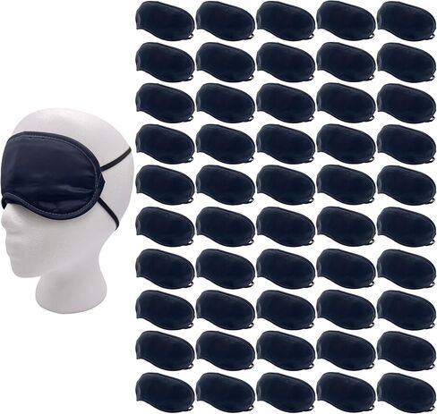 Sleep Mask Pack of 30, Eye Shade, Blindfold for Men, Women and Children, Adjustable, Expandable Dual Straps for a Perfect Fit, Cover, Party Games, Travel, Hotel, Yoga, Camp, Nightshift Lightweight in Saudi Arabia