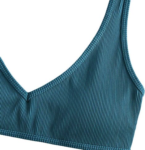 ZAFUL Women's Scoop Neck Padded Printed High Cut Bikini Set Two Piece Swimsuit in Saudi Arabia