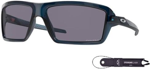 Oakley Cables OO9129 Rectangle Sunglasses for Men + BUNDLE Accessory Leash + Designer iWear Kit in Saudi Arabia
