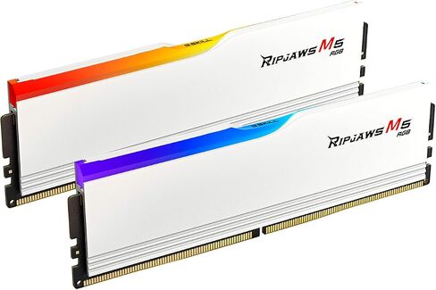 G.SKILL Ripjaws M5 RGB Series (Intel XMP 3.0) DDR5 RAM 32GB (2x16GB) 6000MT/s CL36-48-48-96 1.25V Desktop Computer Memory UDIMM - Matte Black (F5-6000J3648D16GX2-RM5RK) in Saudi Arabia