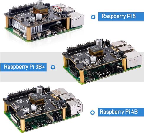 قبعة GeeekPi P30 PoE+ لـ Raspberry Pi 5، مع مبرد Pi 5 النشط الرسمي in Saudi Arabia