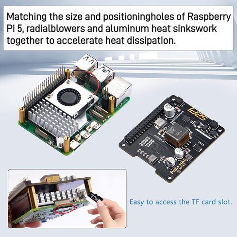 قبعة GeeekPi P30 PoE+ لـ Raspberry Pi 5، مع مبرد Pi 5 النشط الرسمي in Saudi Arabia