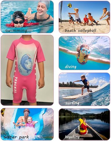 Kids Wetsuit for Youth Teenager,Zip Neoprene Wet Suits for Boys Girls to Keep Warm in Cold Water Diving Surfing Swimming in Saudi Arabia