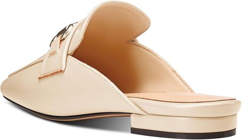 HDEUOLM Womens Low Heel Square Toe Pumps Flats Loafers Mules Shoes Backless Slip-on Buckle Casual Cute Shoes in Saudi Arabia