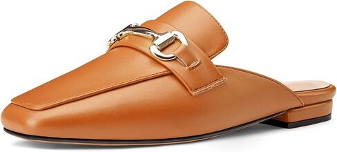 HDEUOLM Womens Low Heel Square Toe Pumps Flats Loafers Mules Shoes Backless Slip-on Buckle Casual Cute Shoes in Saudi Arabia