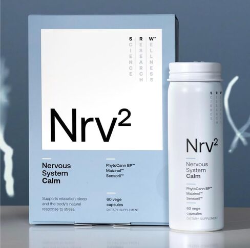 SRW Laboratories Nrv² Calm | Stress & Sleep Supplement | Stress Relief Supplement | Supports Nervous System & Stress Response, Calmness, Rest & Relaxation | 60 Capsules in Saudi Arabia