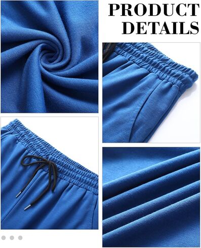 Neer 3 Pack Men's Sweatpants Athletic Drawstring Open Bottom Pants Workout Running Lounge Pants with Pocket for Men in Saudi Arabia
