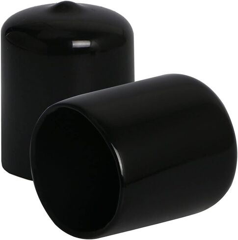 10PCS ID19mm(3/4") Black PVC Rubber End Caps, Vinyl Flexible End Caps, Round Pipe End Caps, Bolt Thread Protector Safety Caps in Saudi Arabia