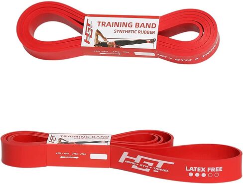 حزام مقاومة طويل HGT - حزام تمرين خالي من اللاتكس بقوة إضافية للنساء والرجال - يدعم التمدد واليوجا والبيلاتيس - معدات التمارين الرياضية للمنزل/صالة الألعاب الرياضية in Kuwait