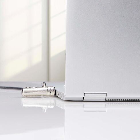 StarTech.com Slim Lock Nano Slot متوافق، كابل قفل بطول 6.6 قدم (2 متر)، أمان مكتبي ضد السرقة لأجهزة الكمبيوتر المحمول/الكمبيوتر المحمول in Saudi Arabia
