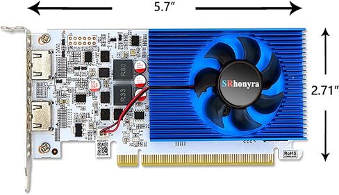 بطاقة رسومات GeForce GT 730 سعة 4 جيجابايت GDDR3 128 بت PCI-e 2.0 × 16 فتحة تعمل بالطاقة 2 * HDMI بطاقة فيديو تدعم DirectX 12 OpenGL 4.6 in Kuwait