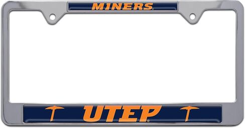 UTEP University of Texas at El Paso Metal License Plate Frame (Black Alumni) in Kuwait