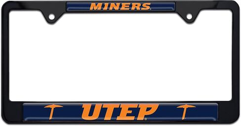 UTEP University of Texas at El Paso Metal License Plate Frame (Black Alumni) in Kuwait