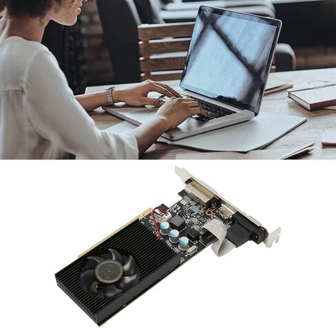 GT210 1GB DDR3 64bit PCI Express Gaming Graphics Card for HDMI DVI VGA, 589MHz 1000MHz (GT210 1GD3 64BIT) in Saudi Arabia