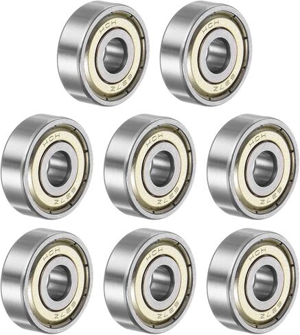 uxcell 16pcs 624ZZ Deep Groove Ball Bearings, Chrome Steel Z2 Double Metal Shielded Bearing 4mm x 13mm x 5mm in Saudi Arabia
