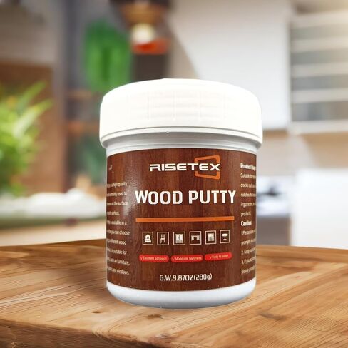 Wood Filler Putty,RISETEX Wood Filler Stainable and Paintable,Natural Wood Putty,Wood Repair Kit for Quickly Repair Any Breaks,Cracks,Chips,Defects in Wooden Furniture,Easy to Use and Sand (Natural) in Saudi Arabia