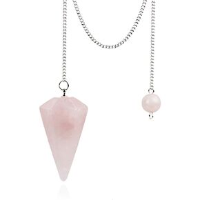 Lapis Crystal Pendulum Stone Healing Quartz 12 Facet Reiki Charged Bead End Free Pouch (Lapis)