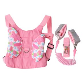 Toddler Backpack Harness Leash with Anti Lost Wrist Link, Soft Breathable Cotton Infant Walker Harness Handheld Toddler Walking Harness Assistant, Baby Walking Harness Assistance