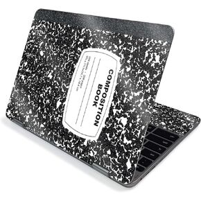 MightySkins Glossy Glitter Skin for Samsung Chromebook Plus V2 12" (2019) - Composition Book | Protective, Durable High-Gloss Glitter Finish | Easy to Apply Change Styles | Made in The USA