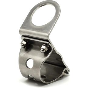 Cliff Top Motorcycle 1" (25.4 mm) and 0.87" (22mm) Handlebar Mounting Bracket (Silver)