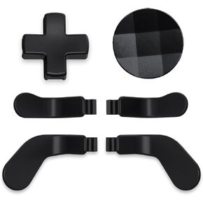 6 in 1 Elite Series 2 Paddles for Xbox Elite Series 2 Controller, Metal D-Pads for Elite Series 2 Core, Replacement Directional Pad Kits for Xbox Elite Controller Series 2 Black