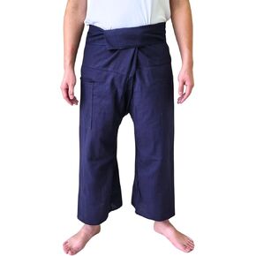 Atiya Unisex Thai Long Fisherman Pants, Yoga & Meditation, Martial Arts, Long Cotton Pants