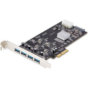 StarTech.com 4-Port USB PCIe Card, USB 3.2 5Gbps, PCI Express Card with 4X Independent USB Controllers, 4X USB-A Ports