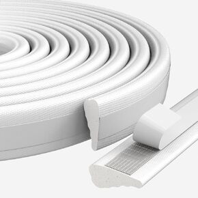 9.8 Ft Weather Stripping Seal Strip for Doors/Windows,Soundproofing Window Insulation Draft Stopper for Winter, Selfadhesive Foam Weather Strip for Door Frame,Door Gap Filler Noise Blocker(Black)