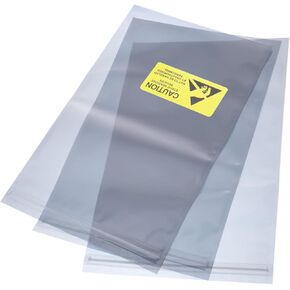 MECCANIXITY Anti Static Bags Shielding Bag 10pcs 11.8x17.7inch(30x45cm) Resealable with Labels for Hard Drive HDD SSD PCB Board