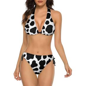 Women's Bikini Set Two Piece Swimsuit Halter String Triangle Bikini Cheeky Beach Bathing Suits