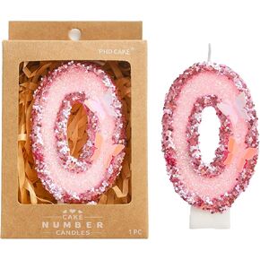 PHD CAKE 2.76 Inch Number 1 Pink Butterfly Birthday Candles, Butterfly Themed Number Candles, Cake Number Candles, Party Celebration