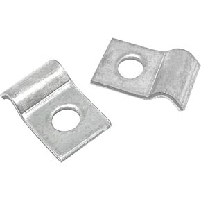 20pcs 1 Hole Pipe Straps Clamp Clips, Iron Zinc-Plated Rigid Pipe Clamp, Snap-On Installation,for Fixing EMT Conduit and Other Pipes On Different Surfaces(10mm)