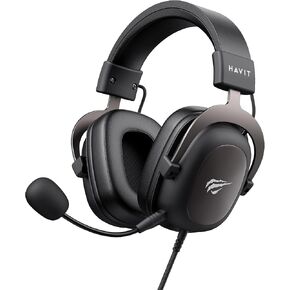 havit Gaming Headsets Xbox 50mm Drivers Xbox Headset with Detachable Noise-Cancelling Mic Ergonomic Design Wired Headset for PC PS5/4 3.5MM Jack