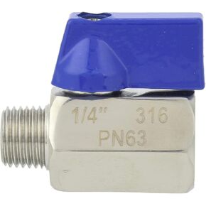 Heayzoki Mini Ball Valve,Stainless Steel BSPP Male/Female Shut-Off Valve,2 Way Shut-Off Ball Valve,for Gas Water Oil Pipe Connection(3/8)