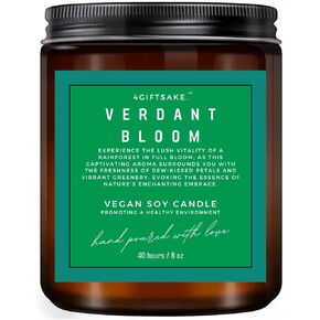 8oz Handmade Candle - Unique Scents - Eco-Friendly Vegan Soy - Premium Quality - Elevate Space with Enchanting Aroma (Midnight Chamomile)