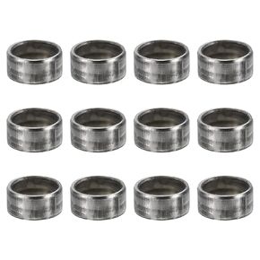PATIKIL M9 Steel Spacers, 12 Pcs Metal Spacers Steel 9mm ID x 18mm OD x 8mm L Carbon Steel Spacer Screw Standoff Round for 3/8in or M9 Screw Bolts