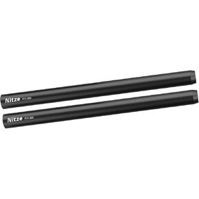 Nitze 15mm Rods 8 Inches, 15mm Aluminum Alloy Rod with M11 Female Thread (2 Pcs) - R15-200
